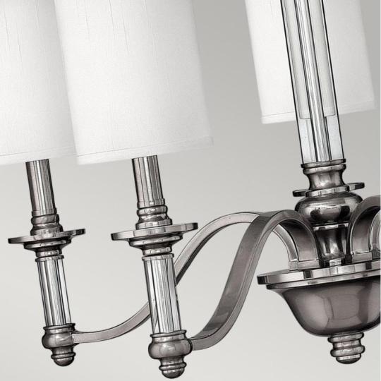 leskly nikel kov skleneny luster elegantna lampa moderny klasicky vila dom jedalen obyvacka spalna osvetlenie.jpg